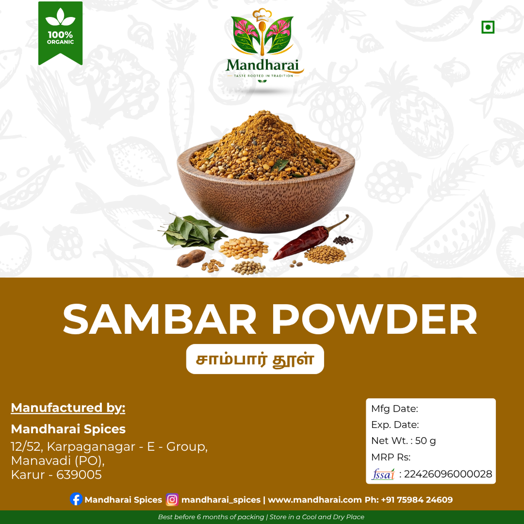 Mandharai Sambar Powder